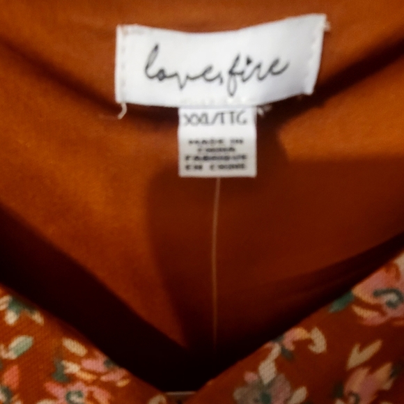 Juniors' Love, Fire Tiered Mesh Babydoll Mini Dress - Picture 5 of 7